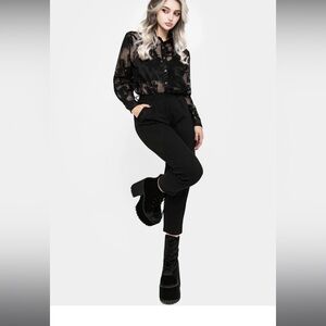 Disturbia Poe Tapered Trousers Size 12